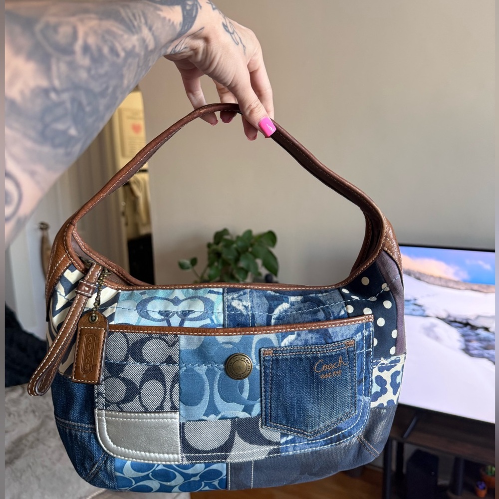 Coach Denim Patchwork Ergo